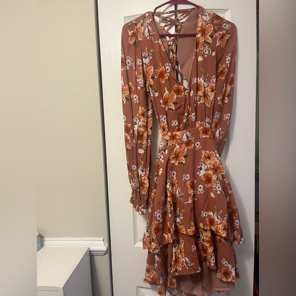Altar’d State Floral Long Sleeve Dress